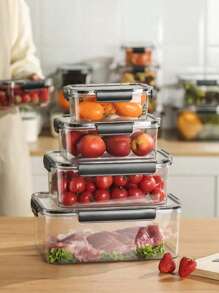 Hộp đựng thực phẩm trong suốt chống rò rỉ màu đen 460ml/16oz, Hộp đựng thức ăn trưa bằng nhựa PET, Hộp chuẩn bị bữa trưa, Thích hợp đựng thịt, rau củ và salad trái cây, Thích hợp cho văn phòng trường học, Bộ đựng và bảo quản thực phẩm rửa tay, Hộp đựng thức ăn du lịch và mang đi cho nhà hàng - Nhiều màu - Xem 3