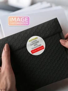 1~100pcs Personalized Labels - Custom Stickers With Any Design Image Logo Text, Waterproof Stickers, Business Logo, 100 Labels ,Seal,No-Iron,Ornamental,Adhesive Exquisite,Vintage,Contracted Custom,Personalized,Unique Ideal Gifts For Him