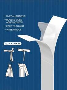 72pcs Waterproof Double-Sided Adhesive Tapes, Invisible Transparent Non-Slip Fixation Stickers, Versatile Double-Sided Tape For Clothes And Body, Prevent Wardrobe Malfunction, Suitable For All Fabrics And Skin Types, Gift For Family, Friends And Coworkers, Essential For Women's Dresses, Off-Shoulder Tops, Plunging Necklines Back To School Summer Cooling,Beach,Travel