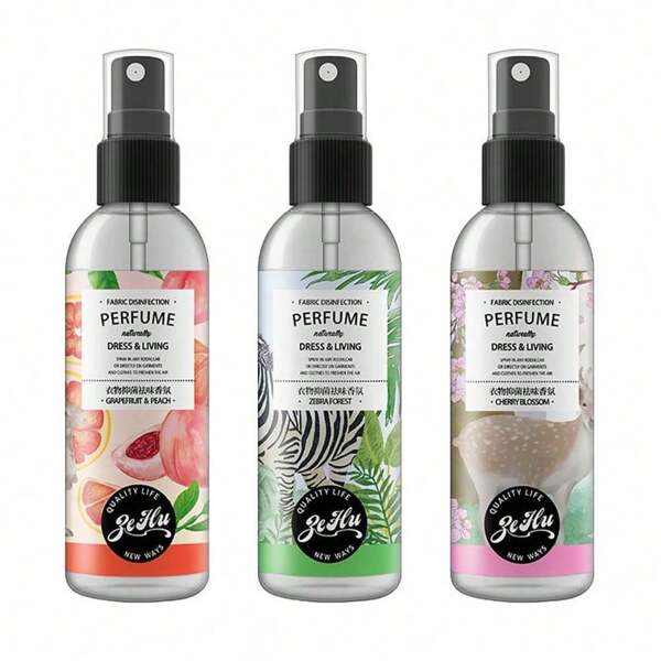 1PC Natural Fragrance Clothing Spray, Suitable For Removing Odor And Enhancing Fragrance Of Clothing, 3 Types Of Fragrances, 100ml Gifts Birthday Graduation