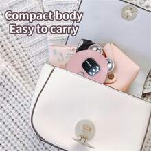 Electric Face Massager Lift Roller Microcurrent Thermal Compression Pulse V Face Lifting Firming Tendering Skin Beauty Devices 300mAh - Pink - View 9