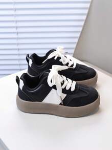 1 par Zapatos deportivos de primavera para niños/unisex, zapatillas casuales de moda multicolor