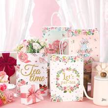8pcs Tea Party Favor Bags Bulk Party Favor Bags Supplies Table Tea Party Decor For Birthday Wedding Favors