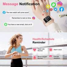 GUHUAVMI 2024 Fashion Small Fresh Smart Watch Series 9 For Men Women 1.85''Touch Screen Smartwatch Wireless Call Fitness GPS Tracker 100+Sports Mode IP68 Waterproof Heart Rate Sleep Monitor Pedometer Telephone Music For Android Ios Phones Digital Watch For Women,Best Gifts