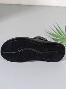 Men's Sandals Summer New High-End Casual Sandals Non-Slip Wear-Resistant Soft Bottom Open Toe Slippers, Dual-Use Outdoor Anti-Slip Breathable Waterproof Beach Shoes - Black - View 6