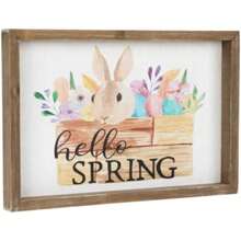 Hello Spring Framed Easter Wall Sign - 11.75"245285