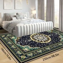 700g/Sq.M Crystal Velvet Rug With Non-Slip Backing, 5mm Thick, Bohemian Style Solid Color Rug, Soft And Washable For Indoor/Outdoor, Suitable For Living Room, Bedroom, Kitchen, Office, Home Decor Large Area Carpet Back To School