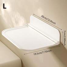 1 件可折叠浴室壁挂式毛巾架，防锈免钻毛巾架淋浴架家居浴室装饰 - 白色 - 查看 8