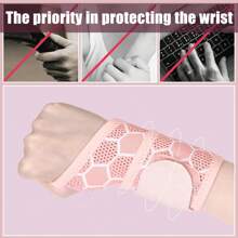 Adjustable Wrist Brace, Breathable Support Wrap With Hook And Loop Straps, Stabilizer, Fits Both Left & Right Hands (Thick Padding) - Multicolor - View 4