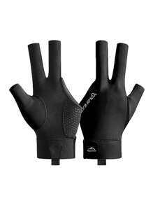 GOLOVEJOY 1pc Snooker/Billiard Glove, Left Hand Only, Thin Breathable Non-Slip 3-Finger Glove