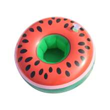 1/6/12pcs Inflatable Drink Holder Floats, Assorted Shape Swimming Pool Floating Drink Cup Holders, Bathtub Toys For Wedding Bachelorette Party, Swimming Pool Party, Beach Vacation - Add Fun And Style To Your Pool Party And Beach Getaway! (Rose Gold Flamingo Inflatable Cup Holder)