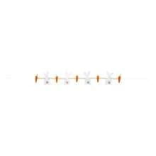 Easter Rabbit Carrot Garlands, Wooden Beads Rabbit Hanging Banners Spring Ornaments For Home - 彩色 - 查看 8