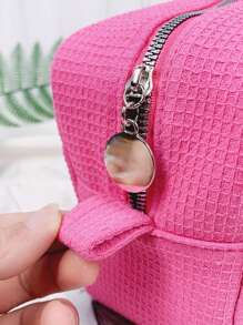 1pc Custom Embroidery Large Capacity Multifunctional Portable Travel Storage Bag Cosmetic Bag Toiletry Organizer Storage Pouch Suitable For Women College Students Outdoor Travel Vacation Home Storage School Dormitory Bathroom Must-Have Exclusive Customized Gift