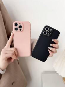 极简主义多功能液态硅胶手机壳防水防震防摔防刮 - 粉色 - 查看 3