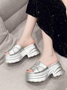 Women's Simple Casual Vacation Style Comfortable Wedge Platform Sandals