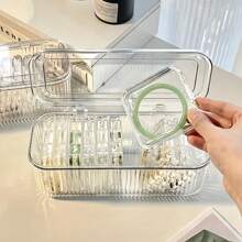 1/4/5/15pcs Transparent Lid Storage Box, For Keeping Nail Polish, Bracelets, Necklaces, Jewelry Display Case, Portable Anti-Oxidation Bracelet Box