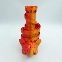 Modelo de hucha de elefante decorativa con impresión 3D en degradado iridiscente lindo - Hucha de elefante para guardar monedas, decoración de sobremesa interior para el hogar