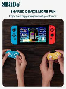 Mandos inalámbricos 8BitDo de tamaño mini, compatibles con , 2 Switch, Android, Windows 10/11, Steam, Raspberry Pi. Modo teclado para Anki, Procreate, MacOS. Modo de juego de 8 horas. Colores: azul, amarillo y rosa. - Azul - Ver 7