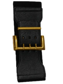 1 件女士弹性腰带，可调节腰带，时尚带扣装饰，适用于连衣裙/外套，百搭休闲、复古、派对、优雅、休闲