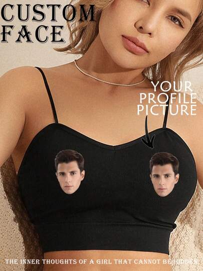 Custom Cross-Border Lingerie: Comfortable Seamless Camisole, Fashionable Sports Bra, Moisture-Wicking Camisole Underwear, Seamless Underwear For Cross-Border EU/US Market, Custom Women's Lingerie, Custom Valentine's Day Gift, Suitable For Girlfriend/Wife