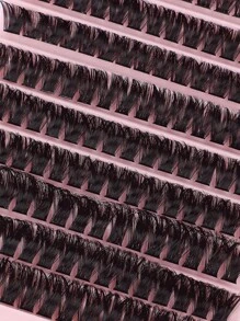160/290/300pcs D-Curl Fluffy Single Lash Tray,Suitable For Beginners,DIY At Home For Natural Big Eye Makeup,Easy To Use,Soft And Comfortable,Suitable For Professionals,Daily Outings,Travel,Photography,Parties,Weddings ,Single False Eyelashes. - D - 查看 6