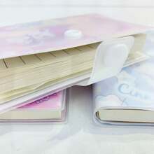 Sanrio 1 szt. Sanrio Plastikowy zestaw bardzo atrakcyjnych notatek papierniczych, pozioma linia do klasy, strona wewnętrzna, notatnik, mini kieszonkowy notes, losowy styl
