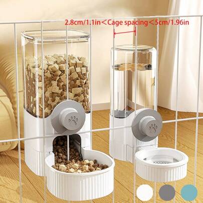 1 件自动猫/狗爱好者礼物和狗/猫妈妈爱宠物食品和水喂食器，重力猫爱好者和猫妈妈爱自动喂食和饮水套装，挂碗