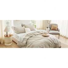 Comforter Set - 7 Pieces Ultra-Soft Boho Comforter, Machine Washable, With Sheets, Pillowcases & Shams,  Fits Mattresses