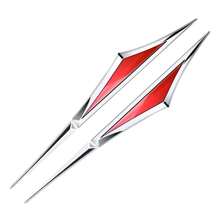 2pcs Side Doors Blade Car Sticker Automotive Decorative 3D Metal Personalization Stickers For BMW Benz Toyota Chevrolet - one-size - View 14