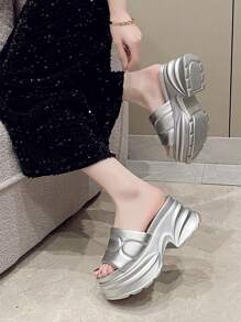 Women's Simple Casual Vacation Style Comfortable Wedge Platform Sandals