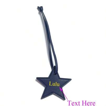Personalized Name Or Letters 1PC Star Shape PU Leather Women Luggage Bag Charm, Monogrammed Five Pointed Star Shape Bag Pendant Gift, Personalized PU Leather Star Keychain Ladies Bag Charms Key Chain DIY Craft Accessories,Dawg,Engraved, ,Stainless,Colorful,Cute,Adorable,Funny,Kawaii,Y2K,Stylish,Unisex,Casual,Custom,Personalized,Unique,Customized,Ideal Gifts For Him,Ideal Gifts For Her,Her,Boyfriend,Girlfriend,Family,Friends,Children,For Anniversaries,For Birthdays,For Graduation,For Housewarming,For Weddings,Bag Charms