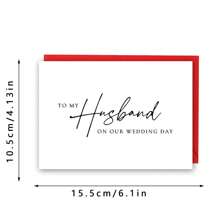 Tarjetas de boda, tarjetas de amor, tarjetas de felicitación de boda románticas para el esposo - Expresa tus verdaderos sentimientos y recuerdos a tu alma gemela en nuestro día especial, tarjetas inusuales