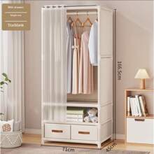 Armoire de chambre pratique et élégante, Porte-vêtements sur pied, Porte-vêtements robuste, Armoire de luxe à haute capacité, Armoire de rangement de vêtements à assemblage facile, Vêtements, Pantalons, Couette, Disponible en plusieurs tailles et styles, Grande capacité et assemblage facile