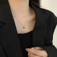 1-Piece, Elegant Heart-Shaped Pendant Necklace For Women To Wear At Wedding Party Events Or As A Gift To Friends