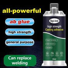 1pc Casting Epoxy Adhesive For Metal Repair, Castable Alloy For Cast Iron, Cast Aluminum, Copper, Industrial Equipment Maintenance, Mechanical Parts Repair, Auto Castings Restoration, Mold Repair, Artwork Restoration, High Strength, Heat Resistant, Wear Resistant, Waterproof, Rust Proof, Fast Curing