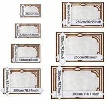 [Crystal Fleece 700g/㎡ Dotted Bottom 5mm Thickness] European-Style Living Room Bedroom Carpet, Washable, Non-Slip, Stain-Resistant Backing, Suitable For Bedroom, Dining Room, Kitchen, Office, Entrance, Living Room, Farmhouse Decoration, Indoor & Outdoor