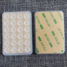 2 pièces Support de téléphone en silicone avec 24 ventouses, double-face, compatible pour la douche et le montage mural, pour le maquillage, le fitness, la salle de bain, la voiture et la cuisine