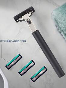 Classic Men's Manual Shaver/3-Layer Razor Blades/Men's Razor/Razor Blades
