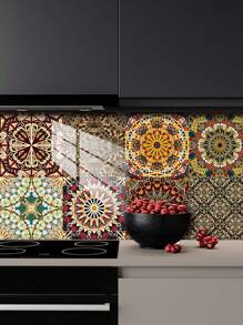 10 piezas de papel tapiz decorativo para el hogar, adhesivos de pared de mosaico creativos DIY autoadhesivos, antiadherentes y antiensuciamiento para cocina, baño, sala de estar, dormitorio y fondo de pared de TV para embellecer el espacio