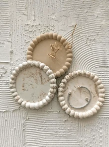 Round Bubble Coaster Silicone Molds For DIY Epoxy Jewelry Storage Tray, Plaster Tray, Cement Cup Pad, Injection Resin Mold - White - View 6