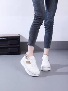 Simple Korean Style Casual Fashion Elegant Slouchy Youth Free Commuting Platform Shoes - Leopard - View 10