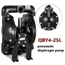 kangten Air-Operated Double Diaphragm Pump 1" Inlet&Outlet For Petroleum Fluids 35GPM - Black - View 1