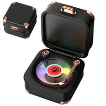 Travel Vinyl Record Player With Wireless Speakers, USB Charging - Great For Bedrooms, Offices, Game Rooms, Parties, Christmas And Birthday Gifts, Decorative Turntables.Easter, World Cup, Eid Gifts!