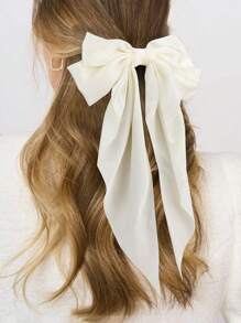 6 Pcs Silky Satin Bow Hair Accessories, Women's Large Hair Clips Girls Hair Accessories Hair Clips Bows Beautiful