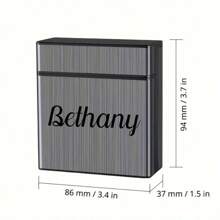 1 pièce Étui à cigarettes personnalisé haute capacité 40 cigarettes, boîte à cigarettes en alliage personnalisée, cadeau pour amoureux, famille, amis