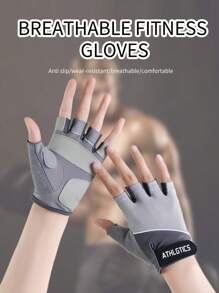 1pc Silky Sports Wrist Support Band For Yoga, Cycling, Fitness, Weightlifting, Workout Accessories, Anti-Slip Fingerless Gloves