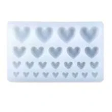 Sanrio Molde de silicona en forma de corazón de 6,93 pulgadas (17,6 cm) - Molde de horneado libre de PA para chocolate, caramelo, gelatina, velas y jabones | Herramientas de repostería DIY antiadherentes | Accesorios de horneado para el Día de San Valentín
