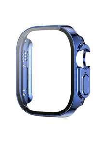 Apple Watch 表壳 40/41/42/44/45/46/49mm 男女通用，黑色/银色/玫瑰金/蓝色，硬质 PC 材质，菱形直边，二合一屏幕保护膜，防震、防刮、防尘，兼容 Apple Watch Ultra/Series 10/SE/9/8/7/6/5/4