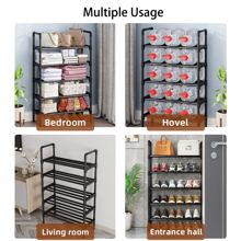 Portascarpe impilabile a 3 ripiani, salvaspazio per ingresso, corridoio e armadio, scaffale per riporre e organizzare le scarpe