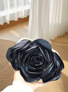 黑玫瑰包，适合派对、婚礼、正式活动、舞会礼服、伴娘礼服，非常适合派对婚礼舞会晚宴/宴会，搭配节日派对礼服晚礼服和亮片礼服 - 黑色 - 查看 8